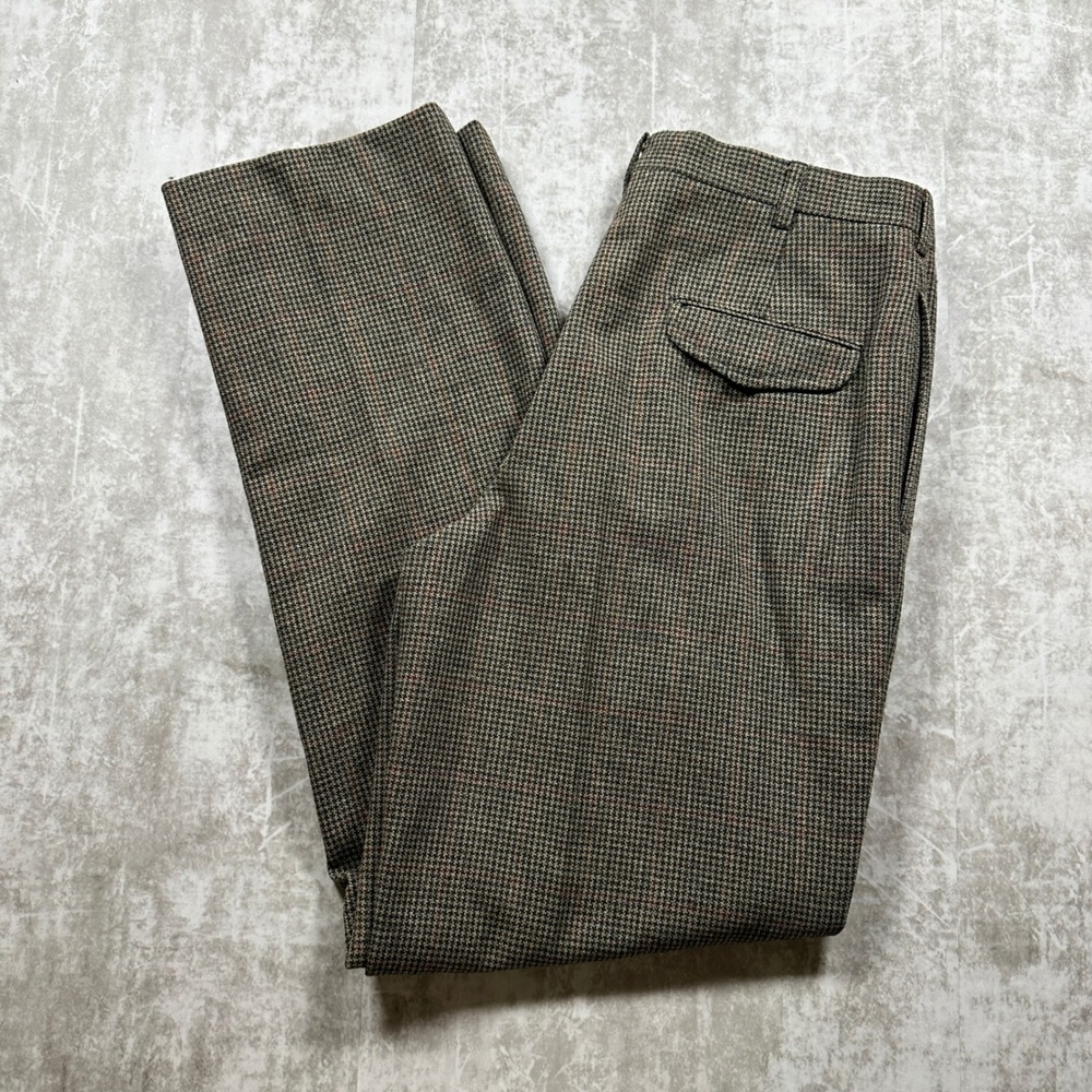 Vintage Perry Ellis Trousers Men 31x31 Scottish Wool Made in USA